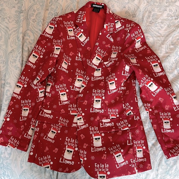 Suitmeister FALALALA LLAMA Suit Jacket - Picture 1 of 7